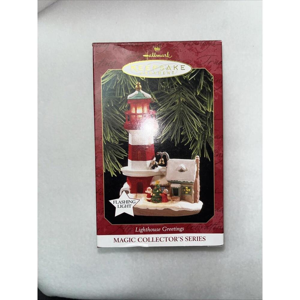 Hallmark Keepsake Ornament Lighthouse Greetings Magic Collector’s Series #1 4.5”